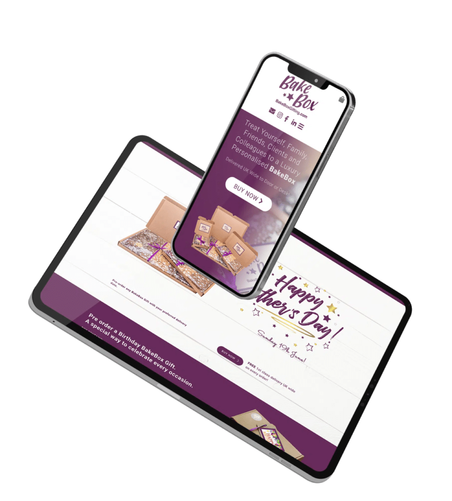 Bake Box Brand - bakery website design