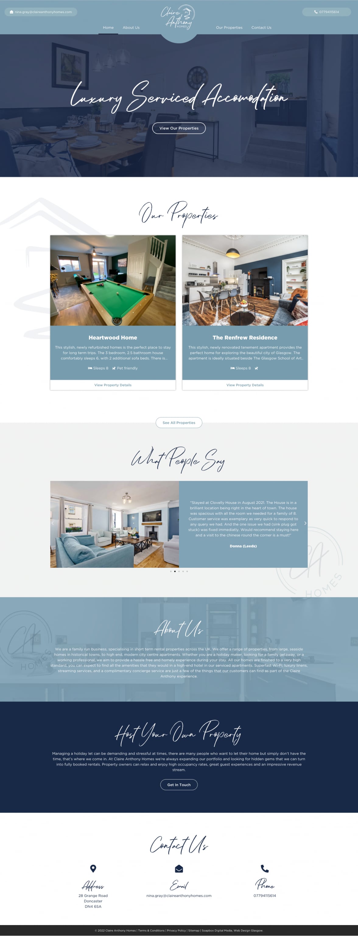 CA Homes Homepage