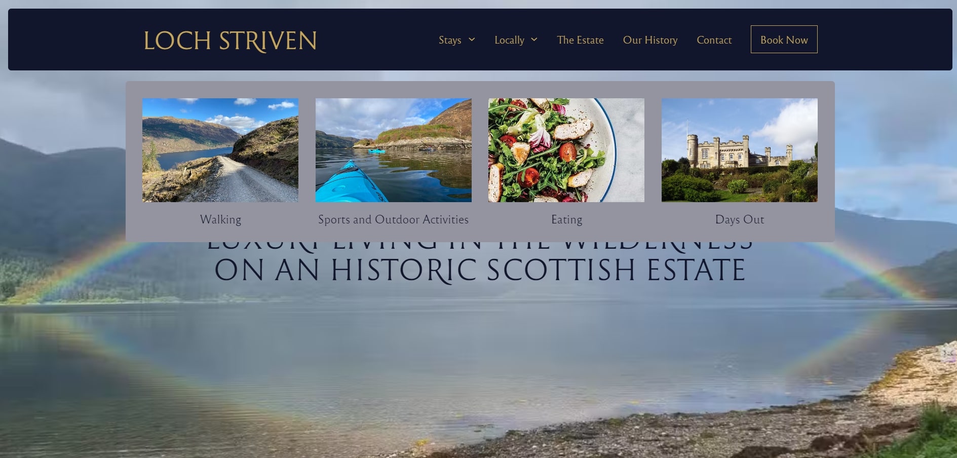 Hotel website design - things to do