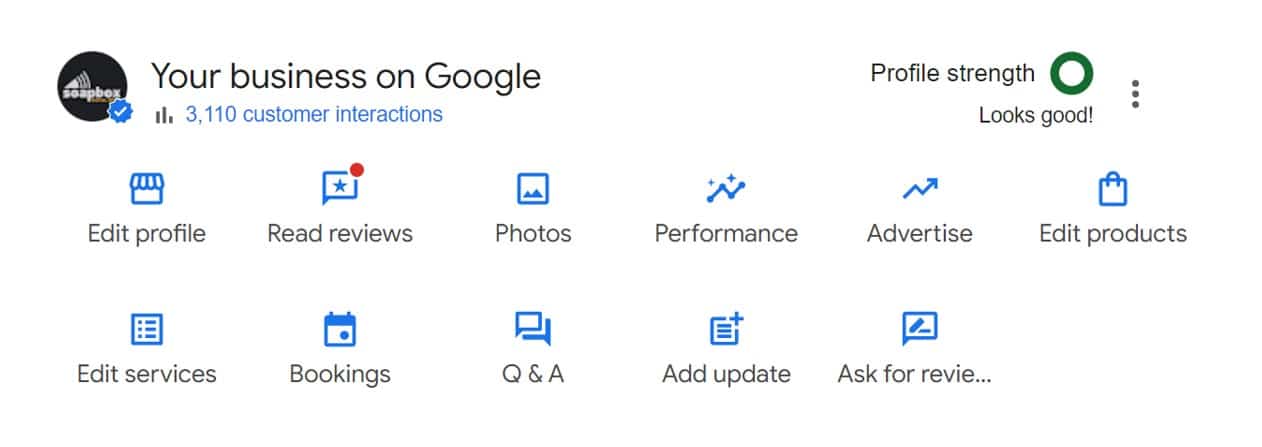 Google My Business Dashboard